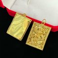 thumbnail image 4 of Embossed Dragon  22K 23K 24K Thai Baht Gold Filled Yellow GP Pendants, 4 of 8