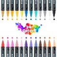 thumbnail image 3 of Ensemble de Marqueurs 2,5 ml Couleurs Riches Encre Lisse pour Projets Pointes Durables Portable pour Artistes Designers Stylos de Calligraphie pour Débutants Ensemble Enfants Édition Encre de Chemin de Fer Marqueurs Larges Pointes 20 % Stylos Stylo Rétro 1951, 3 of 3
