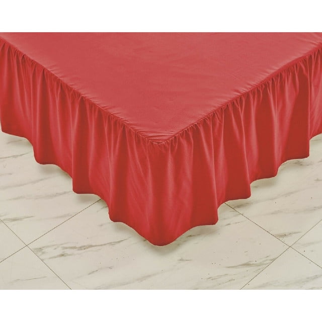 Twin Size, Pink Sheets & Beyond Super Soft Solid Brushed Microfiber 14 Pleated Bed Skirt/Dust Ruffle 