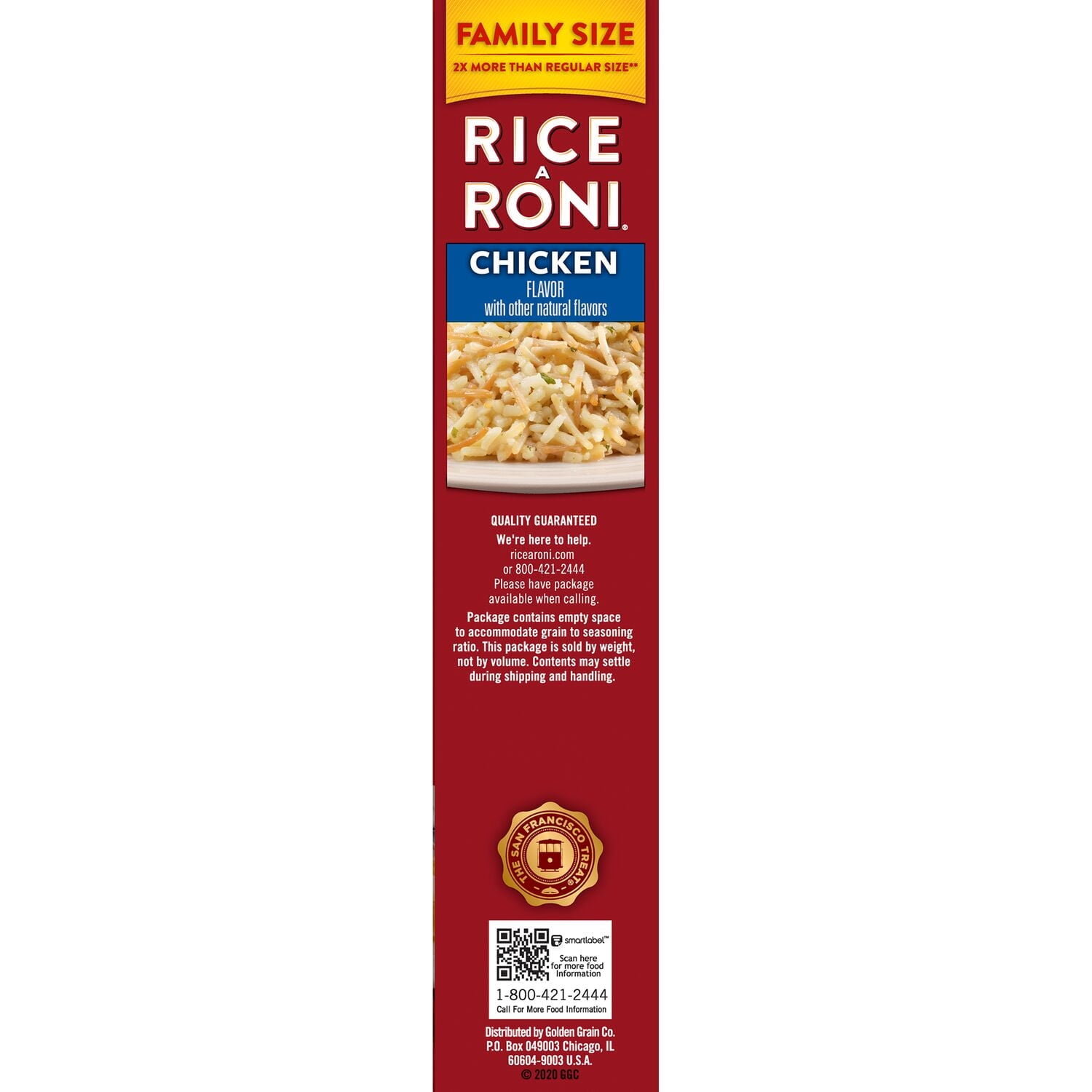Rice-A-Roni Chicken Rice & Vermicelli Mix Packaged Meal Family Size 13.8 oz Box (Pack of 3)