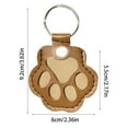 thumbnail image 3 of Cat Paw Shaped Transparent Pet Hair Keepsake Keychain, Transparent Window For Pet Hair Preservation, Lightweight Durable Keychain With Metal Key Ring, Ideal For Dog And Cat, 3 of 6