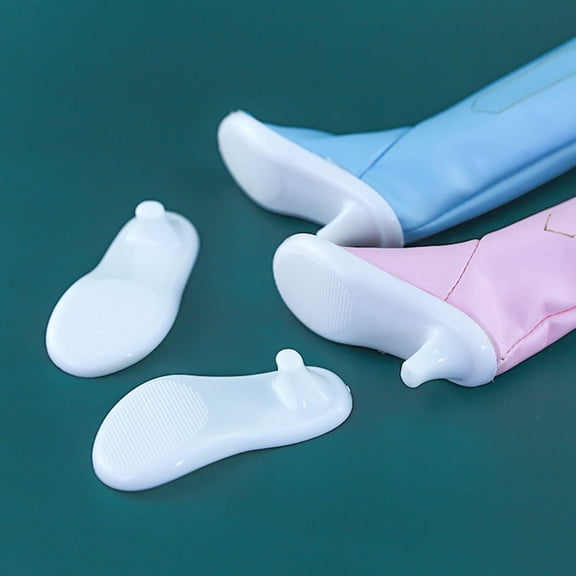 ifundom 20Pcs White High Heel Shoe Making Accessories for Doll Dress Up and Craft Supplies