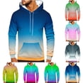 thumbnail image 5 of guisaled Mens Graphic Hoodies Oversized Lightweight Gradient Color Loose Fit Long Sleeve Hooded Sweatshirts Casual Sports Hoodies, 5 of 6