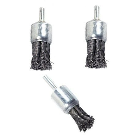 

freneci 3x Wire Knot End Brush Rust Paint Removal Tools For Die or Drill
