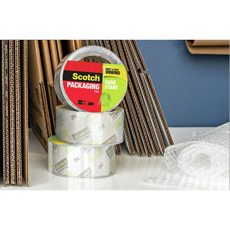 Scotch Sure Start Packaging Tape, Clear, 6 / Pack (Quantity