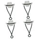 thumbnail image 5 of 4 fundas para beber con forma de sombrero de vaquera, creativas, para pajitas de 6 a 10 mm, resistentes a salpicaduras. Blanco, 5 of 9