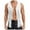 White, variant on Dpytoraw Male New Tassel Deer Skin Velvet Buttonless Mid Length Vest Vest Vest Jacket