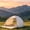 New Khaki White, variant on 2-3 Person Pop Up Camping Tent with Sun Shade, Portable Foldable Outdoor Shelter, Includes Storage Bag
