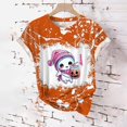 thumbnail image 5 of Inverlee Halloween Shirts for Women Plus Size Pumpkin Ghost Graphic Tees Soft Round Neck T-shirt Short Sleeve Holiday Blouse Tops Halloween Costumes, 5 of 5