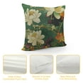 thumbnail image 4 of Awypu Floral Throw Pillow Covers Green and White Chinoiserie Pillow Cover Purple Yellow Flower Farmhouse Pillowcase Square Cushion Cover for Bedroom Sofa Couch Home Decor, 4 of 5