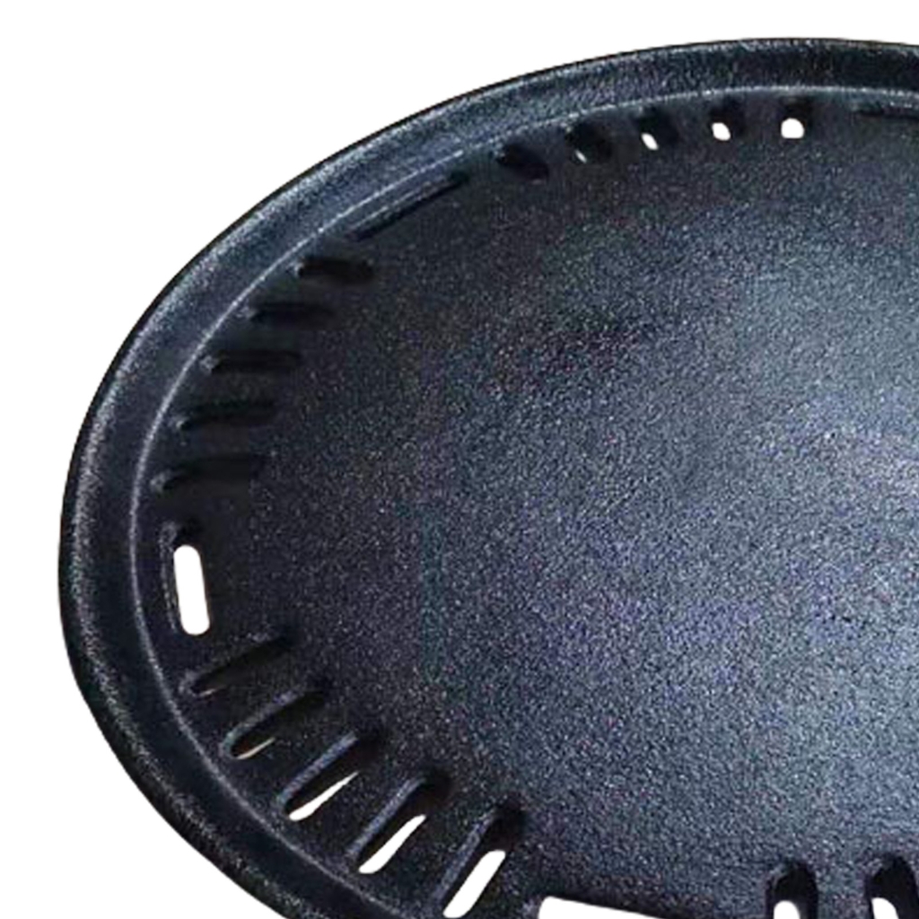 Wrought Iron Stovetop Korean Round Grill Pan With Ventilation Hole BBQ Essential