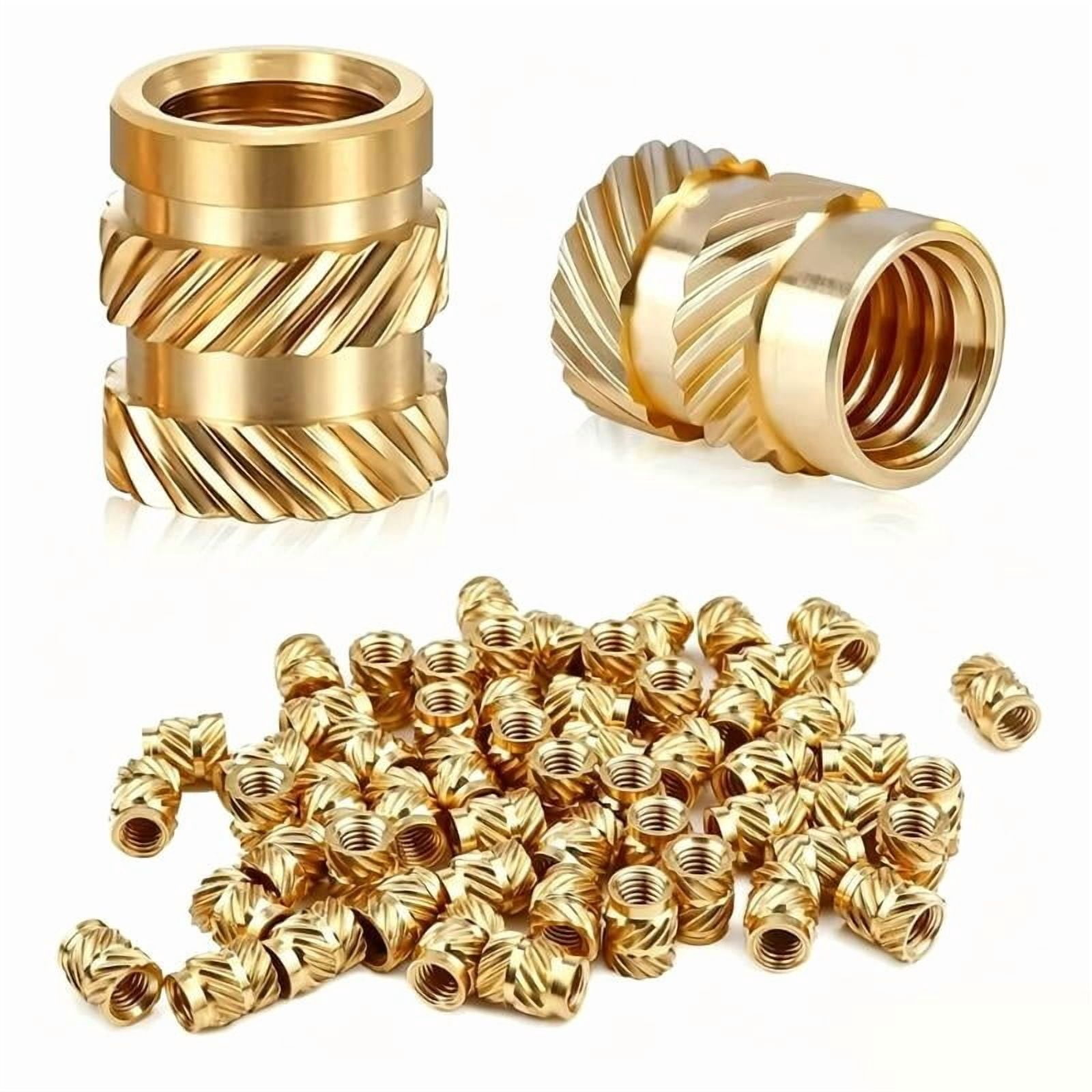 CEORPER 420Pcs Anti Brasses Threaded Inserts Threaded Knurled Brasses Hot Melt