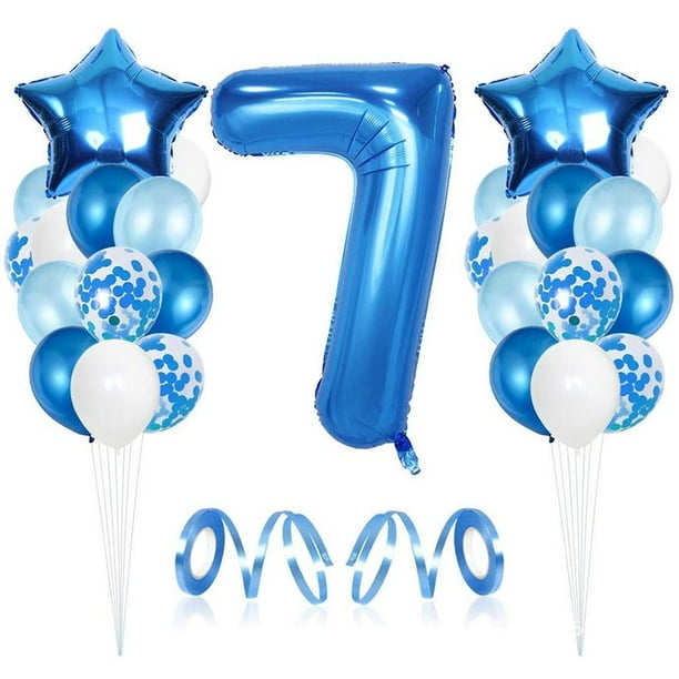 Toystoory Juego de globos de cumpleaños Globo de aluminio 1-8 años Juego de globos Decoración de fiesta Kits de decoración para fiestas Numero 5 Toystoory HA040083-05