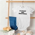 thumbnail image 4 of Cutest Big Brother Older Bro Bodysuit Jumper Boys Infant Baby Brisco Brands NB, 4 of 6