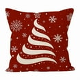 thumbnail image 2 of sruoe Christmas Pillow Cover, Christmas Pillow Case, 17x17 in Soft Flax Christmas Pillow Cover, Christmas Pillow Sham for Christmas Decoration, Decor Car Bed Sofa, 2 of 6