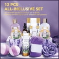 thumbnail image 3 of Spa Luxetique Gift Sets for Women - 12 Pcs Lavender Bath Baskets, Self Care Package Relaxing Beauty Holiday Birthday Gifts for Her, 3 of 7