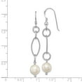 thumbnail image 2 of FB Jewels Sterling Silver Rhodium plated FW Cultured Pearl Earrings, 2 of 2
