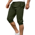 thumbnail image 2 of CQONEPT Mens Sweatpants with Pockets Summer Capris Joggers Loose Fit Athletic Running Trousers with Pockets Green 3XL, 2 of 7