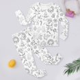 thumbnail image 2 of Toddler Girl Fall Outfits Set Sketch Coloring DIY Hand Drawn Hoodie Set Unisex Kids Sweatshirt And Pants Outfit Fall Winter Clothes 2-3 Years, 2 of 4