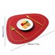 thumbnail image 2 of 2uds. Mantel individual de cuero de doble cara, tapetes limpiables resistentes al calor para cocina (rojo), 2 of 2