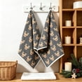 thumbnail image 4 of 2 Pack Christmas Kitchen Towels, Deer Christmas Hand Towels, Soft Absorbent Holiday Dish Towels for Bathroom Kitchen Decor, Xmas Gift, 15.7 x 23.6 inch, 4 of 6