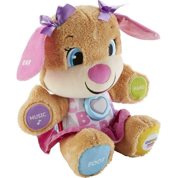 Jouet en peluche pour bébé Sis Laugh & Learn Smart Stages de Fisher-Price - Édition française 6 - 36 Mois