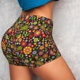 thumbnail image 2 of Sikiie Paisley7 Print Workout Shorts Women Scrunch Butt Gym Shorts Seamless High Waist Tummy Control Yoga Biker Athletic Shorts, 2 of 5