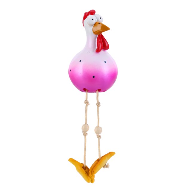 Figura de Animal de resina, adorno de estatua, figura de pollito de pies largos divertidos para patio JShteea El nuevo