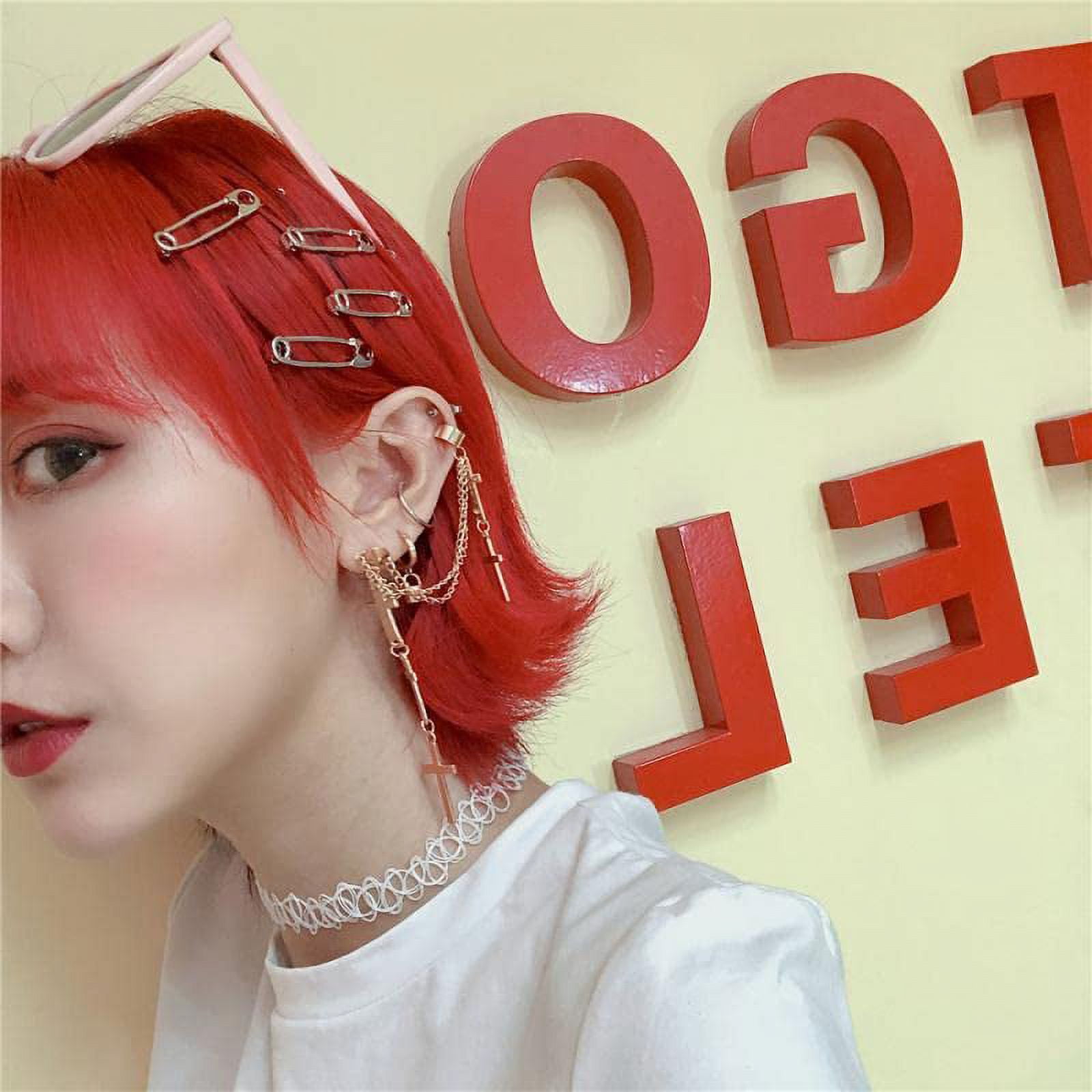 HangZhi Red Flame Hair Clip Personality Y2K Hair Accessories for Women  Girls Trendy Punk Party Headwear Jewelry 2023 New