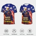 thumbnail image 5 of Omeoer Funny Patriotic Eagle Graphic T-Shirt Guess Who Just Got Noticed USA Flag Short Sleeve Crewneck Tee for Men Women, 5 of 7
