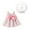 Pink C, variant on Fesfesfes Toddler Kids Dress Baby Girl Summer Bow Print Suspender Dress With Hat