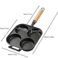thumbnail image 3 of Outdor 1pc Non Stick Frying Pan Four Design For Cooking Breakfast Skillet For Home Use Construction Handle, 3 of 6
