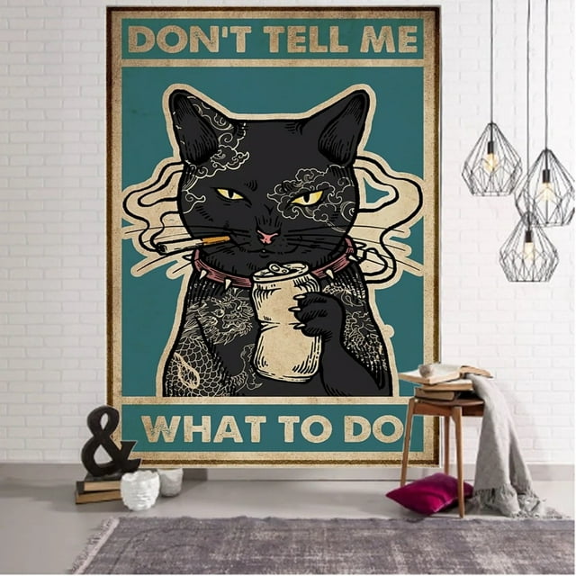 Tapiz de pared Don't Tell Me What To Do, 280 x 150 cm, poliéster