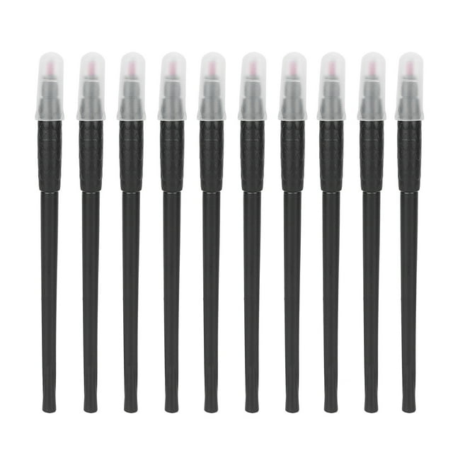 10 Uds 12F pluma de Microblading salón de casa ergonómico desechable Manual delineador de ojos labios tatuaje pluma