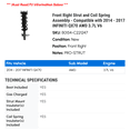 thumbnail image 2 of Front Right Strut and Coil Spring Assembly - Compatible with 2014 - 2017 INFINITI QX70 AWD 3.7L V6 2015 2016, 2 of 2