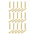 thumbnail image 1 of Unique Bargains Brass Hex Bolts, M4x30mm 30 Pack Fully Thread Grade 4.8 Machine Screws, 1 of 4