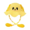 thumbnail image 2 of FVDPWYE Kids Bunny Hat with Light Cute Comfortable Straw Hat for Children's Day Birthday Yellow, 2 of 9