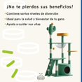 thumbnail image 4 of Rascador para Gatos con Torre, Juegos y Juguetes para Gatos Integrados - Castillo y Árbol Multifuncional, Mueble y Accesorios - Ideal Casas para Gatitos y Rascadores para Gato - Castillo Cat Tree, 4 of 8