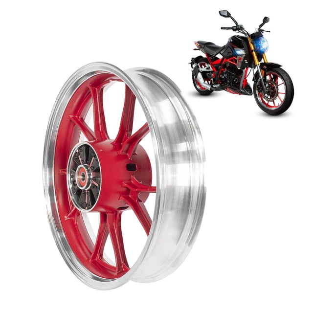Rin Completo Trasero Aspas Moto Nitrox 250 Rojo Kinlley
