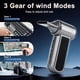 thumbnail image 3 of Soplador de Aire Eléctrico WOLFBOX MegaFlow100 - 150,000 RPM, Motor Brushless Recargable, 3 Velocidades Ajustables con 7 Accesorios para PC, Coche, Hogar y Camping, 3 of 5