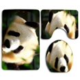 thumbnail image 1 of Juego de alfombras de baño ABPHQTO cara de panda durmiente 3 piezas, 1 of 2