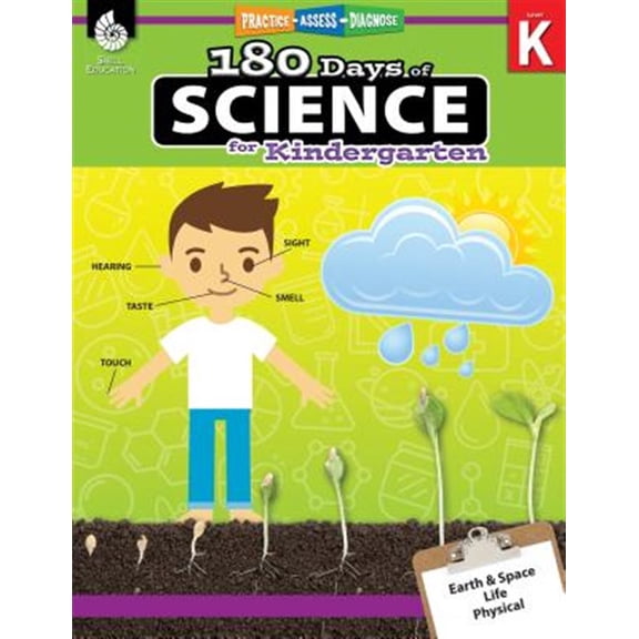 Pre-Owned 180 Days of Science for Kindergarten: Practice, Assess, Diagnose (180 Days of Practice) Paperback