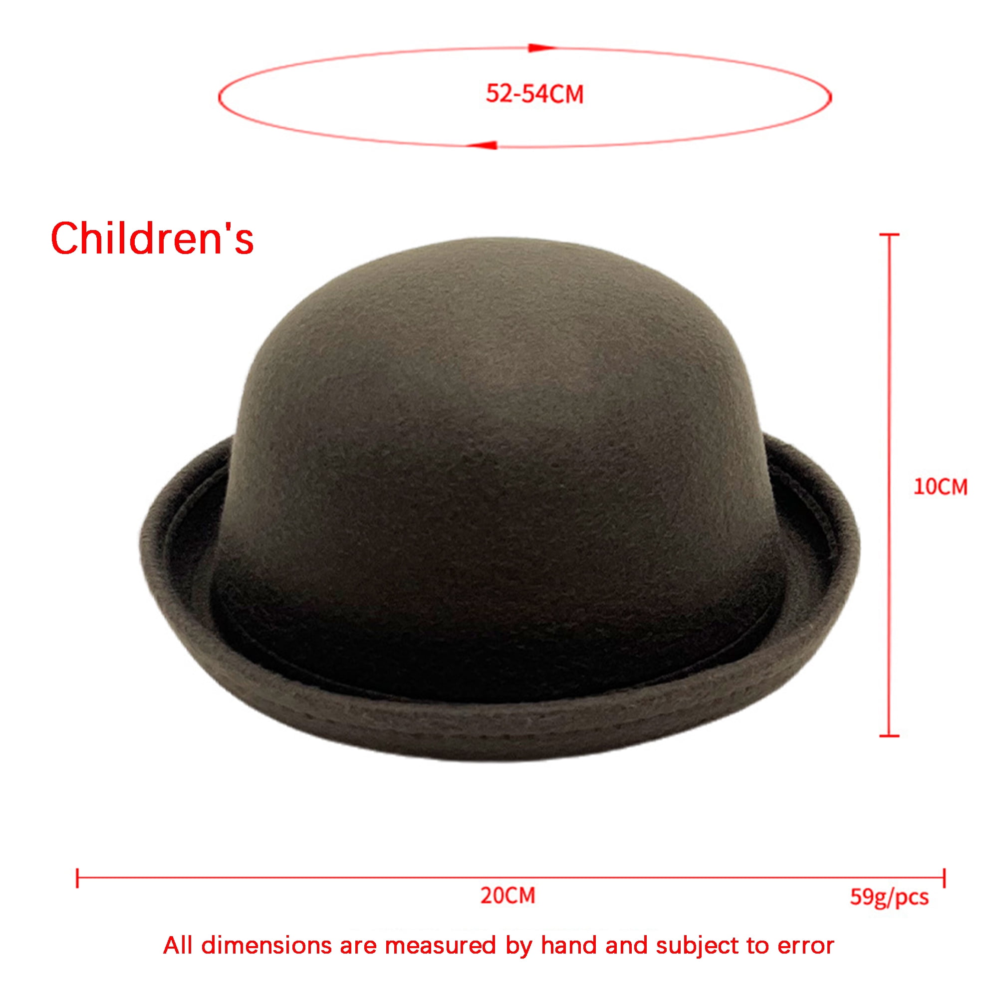 SUNSIOM Men Women Bowler Fedora Hat Classic Party Hats Rolled