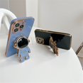 thumbnail image 3 of 3D Nuevo Astronauta Soporte Plateado Funda De Teléfono Para iPhone 11 12 13 14 Pro Max Cámara Lente Protección Silicona, 3 of 4