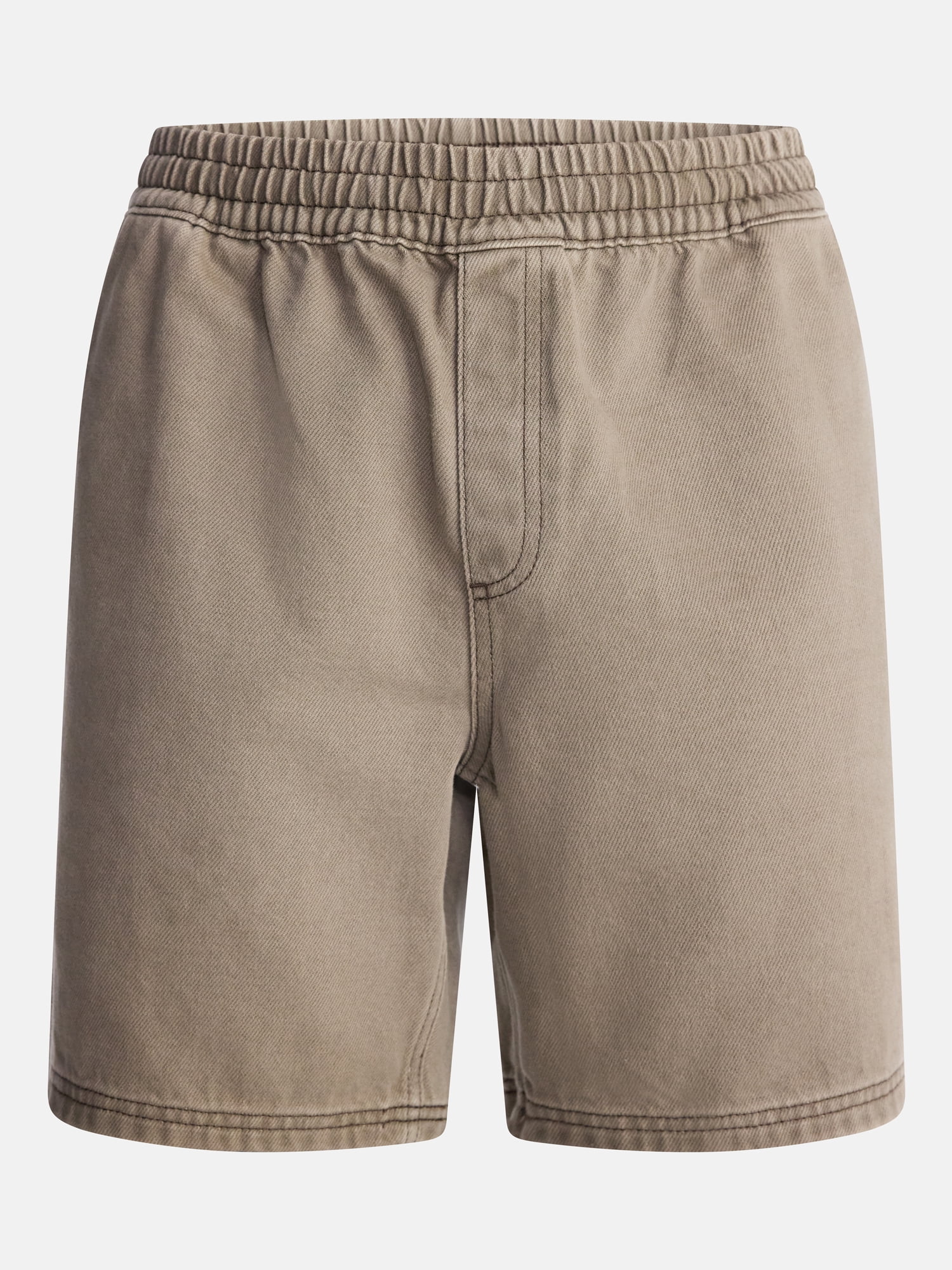 No Boundaries Denim Shorts with Elastic Waist, 100% Cotton, 7" Inseam, Men's XS-5XL