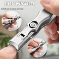 thumbnail image 4 of AIRSMALL Ultra Wide Jaw Opening Nail Clippers, German Nail Clippers for Men, Telescopic Nail Clippers, Toenail Clippers for Seniors, Portable Ultra Sharp Nail Clippers, Anti Splash Nail Clipper, 4 of 8