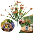 thumbnail image 2 of Artificial Daffodil Outdoors Flowers, UV Resistant Artificial Daffodils Fake Flowers Faux Plastic Plants Spring Summer Decoration for Home Garden Outdoor Patio Porch Table Vase Decor(Orange,12x4"), 2 of 9