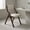 Coffee+Beige, variant on Resenkos Dining Chairs, Kitchen Chairs Trattoria Chairs,Set of 2 Wooden Folding Dining Chair with Linen Fabric Padded Seat and Backrest-Coffee