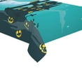thumbnail image 2 of ABPHQTO Juegos de manteles de Castillo de calabaza de noche de Halloween 150x260 cm Luna estrella cielo azul mantel escritorio mantel cubierta decoración de fiesta, 2 of 3