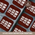 thumbnail image 6 of 3drose, Brown Touchdown Text Personalized American Football Gift for Players and Fans, Set of 8 Coasters - Soft, 6 of 7